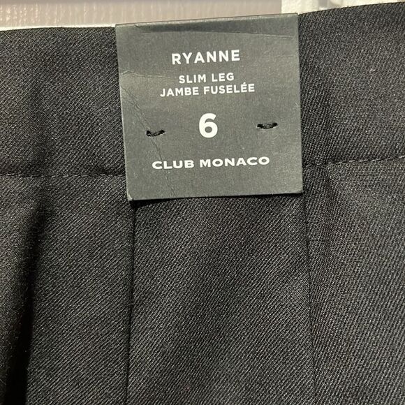 Club Monaco Ryannne Black Wool Blend Ankle Pant Size 6 NWT‎ - Picture 14 of 16
